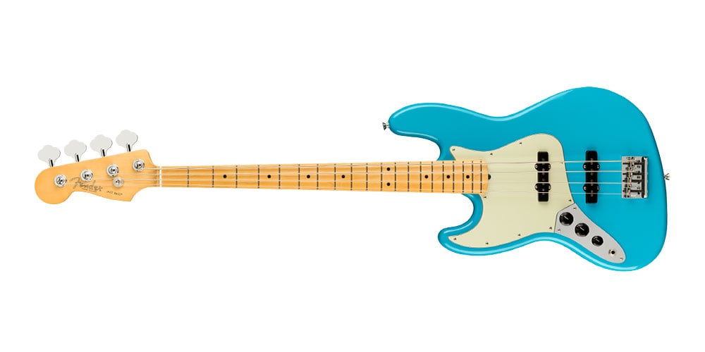 Jazz Bass Left-Hand Maple Fingerboard 2020 Miami Blue