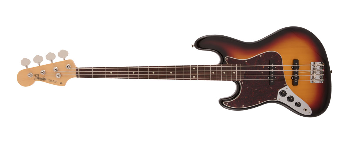 60s Jazz Bass Left-Handed - Rosewood Fingerboard 3-Color Sunburst