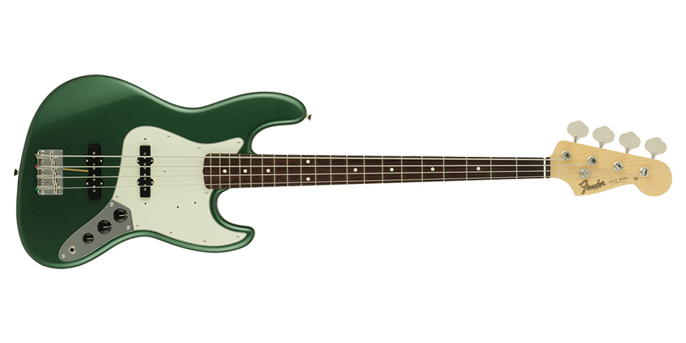 2023 Collection 60s Jazz Bass - Rosewood Fingerboard Aged Sherwood Green Metallic