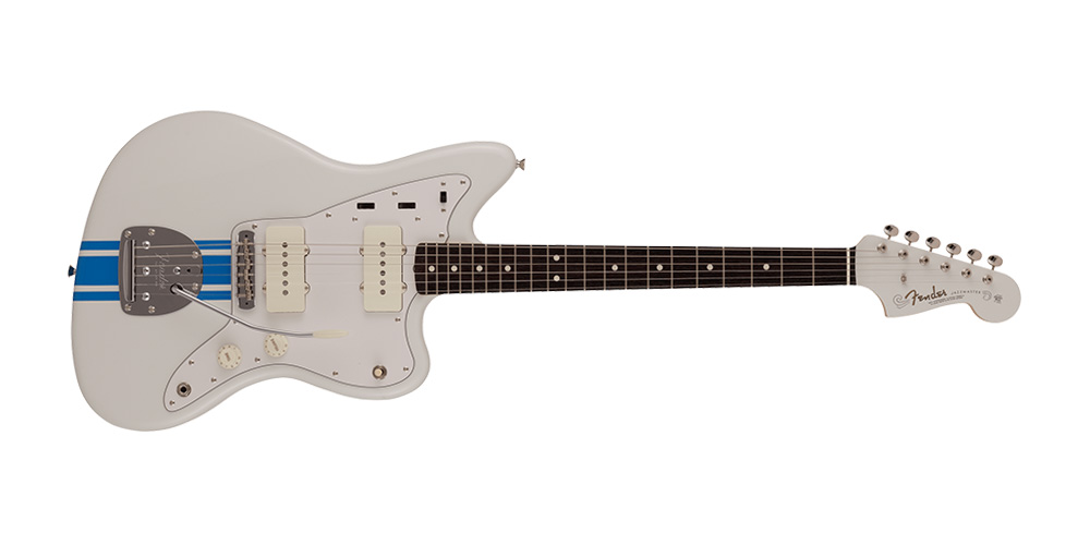 2023 Collection 60s Jazzmaster - Rosewood Fingerboard Olympic White with Blue Competition Stripe