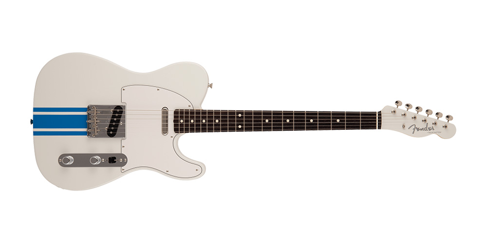 2023 Collection 60s Telecaster - Rosewood Fingerboard Olympic White with Blue Competition Stripe